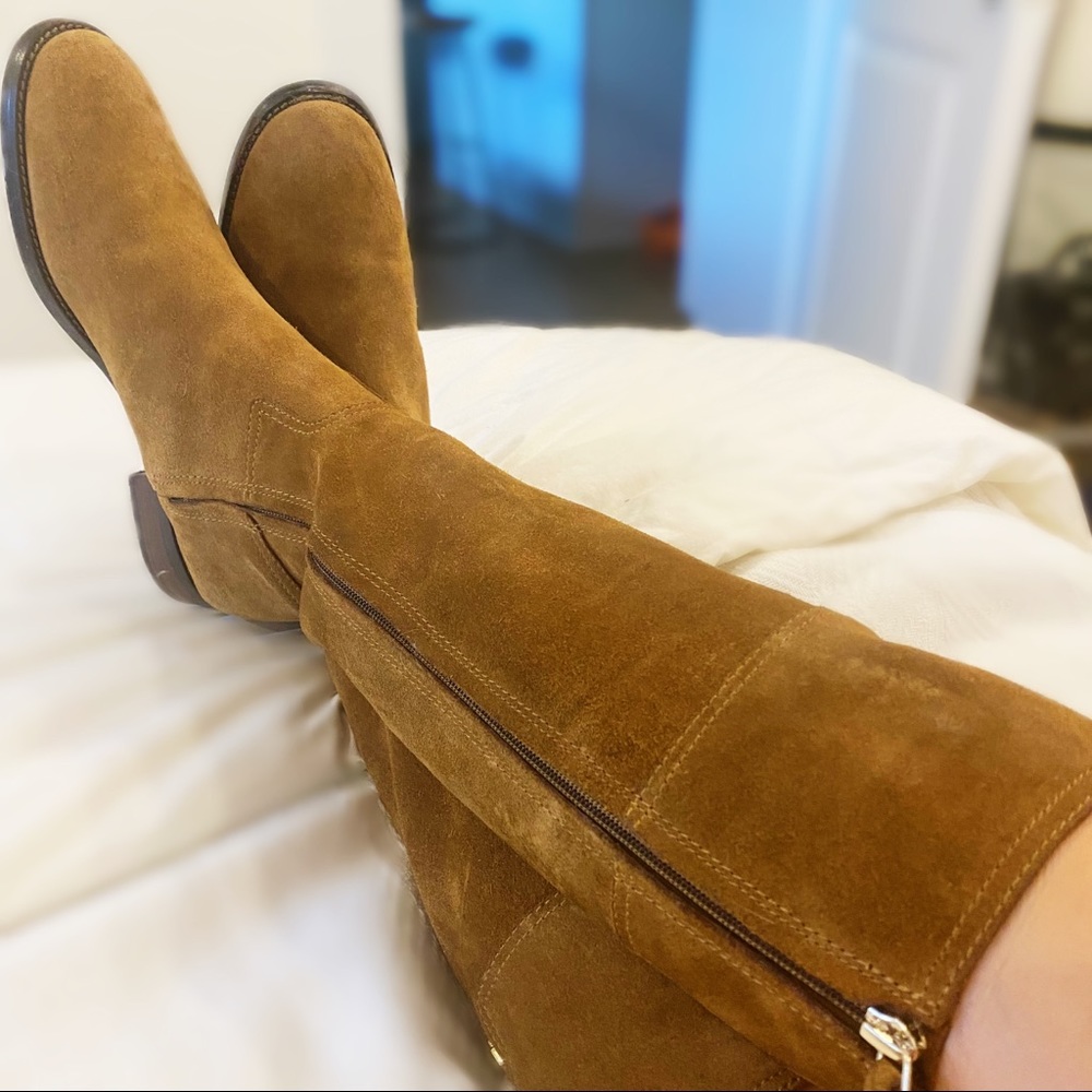 Tory Burch Suede Wembley Riding Boot - Picture 3 of 7